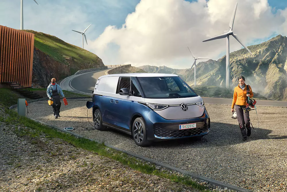 vw-id-buzz-cargo-eletrica Volkswagen ID.Buzz cargo a carregar