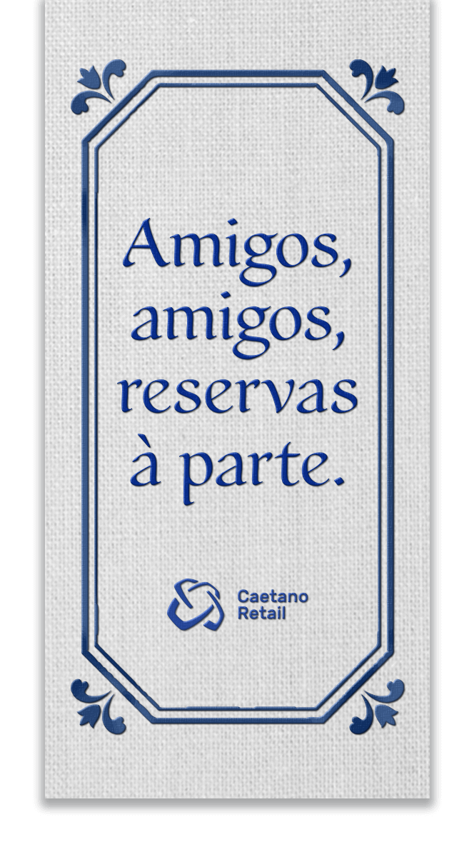 Amigos, amigos, reservas à parte