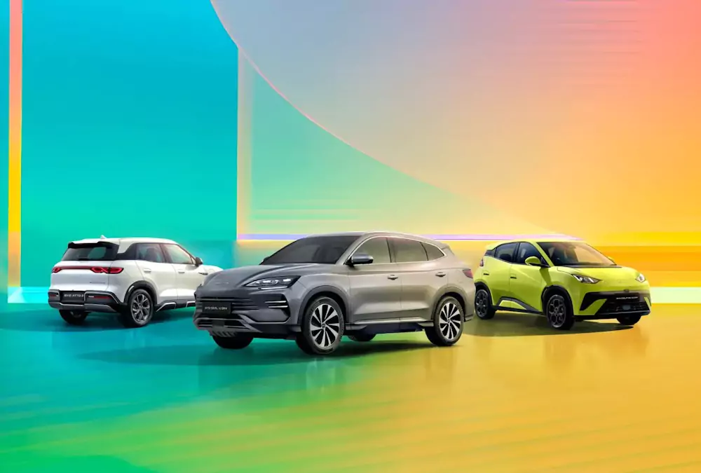 carros elétricos BYD: BYD Atto 2, Seal U, Dolphin Surf