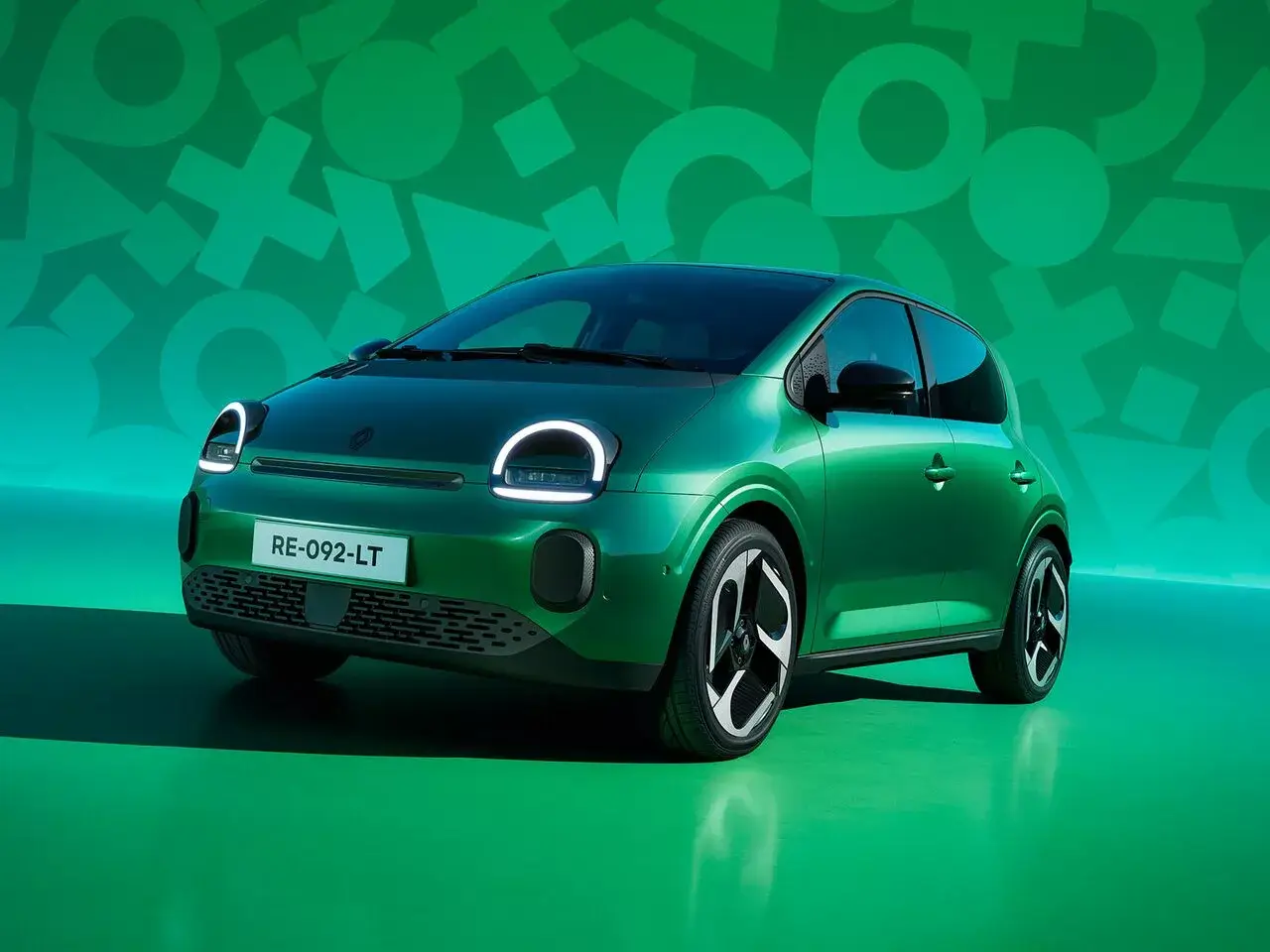 Renault Twingo elétrico 2026 verde