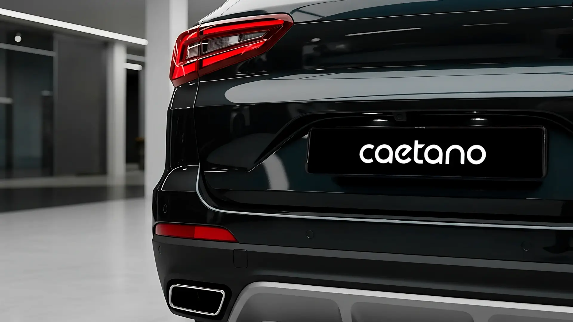 Matrícula de carro wordmark Caetano