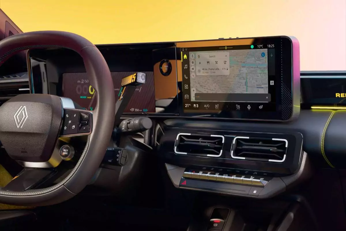 interior-renault5 painel digital do R5