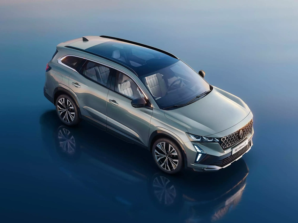 vista superior do novo Renault Espace 2025 de 7 lugares