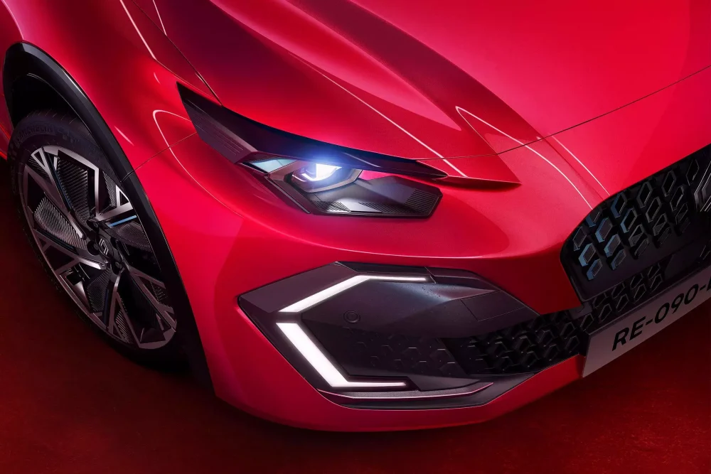 vista aproximada da frente novo Renault Clio 2026