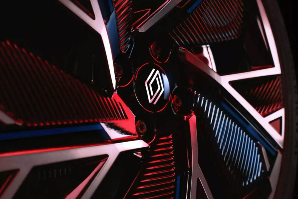 vista aproximada da jante do novo renault clio 2026