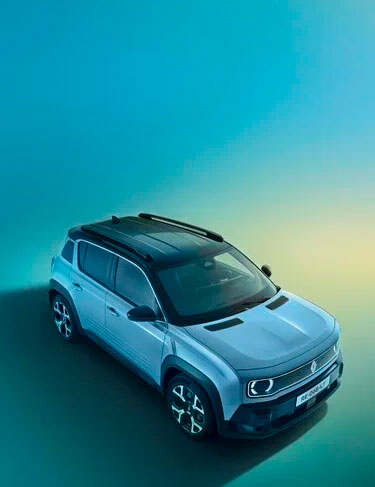 Consulte as informações do seu Renault — vista aérea do modelo