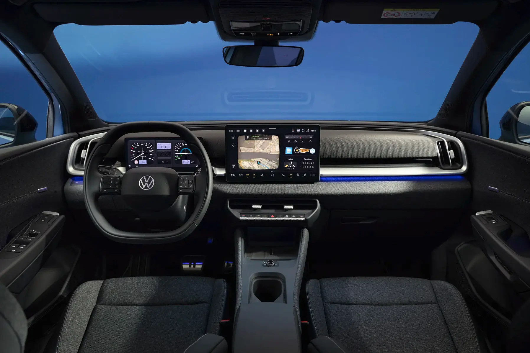 ID_Cross_3 Vista interior do novo Volkswagen ID Cross