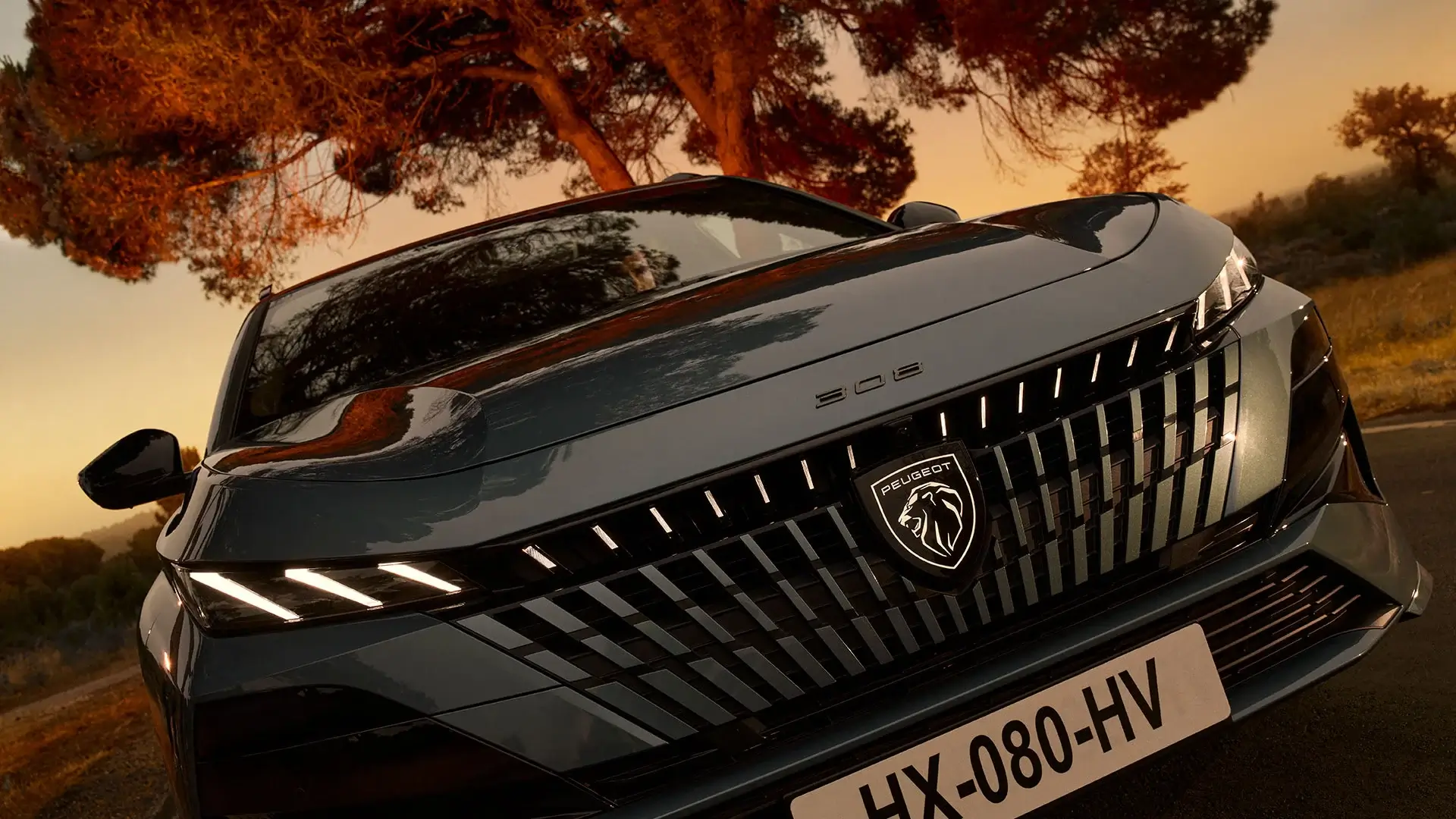 Novo Peugeot 308 SW 2025 visto de frente