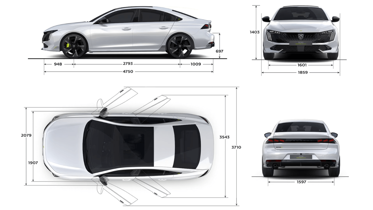 dimensoes-peugeot-508 Dimensões peugeot 508
