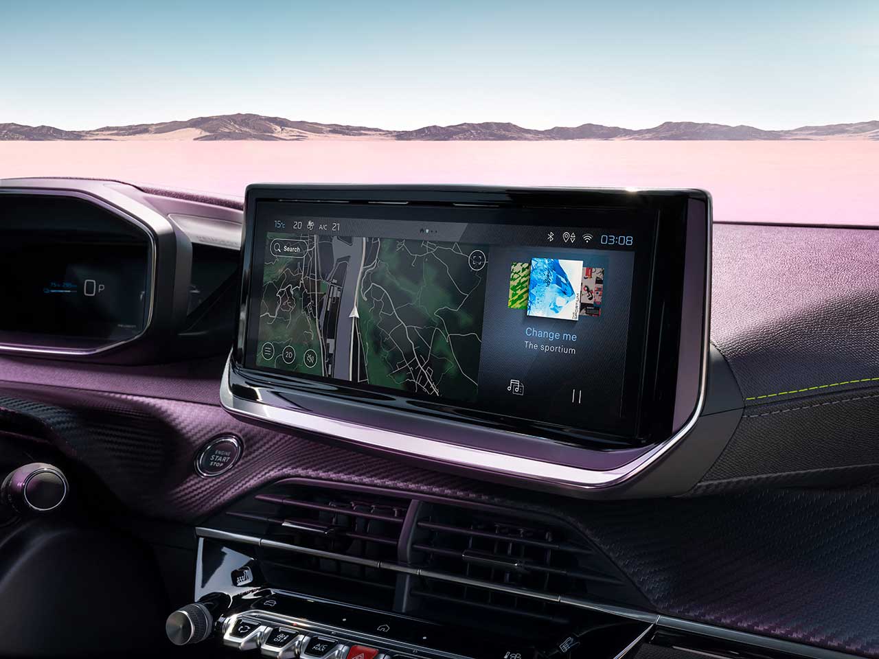 Painel digital Peugeot 2008 Painel digital Peugeot 2008