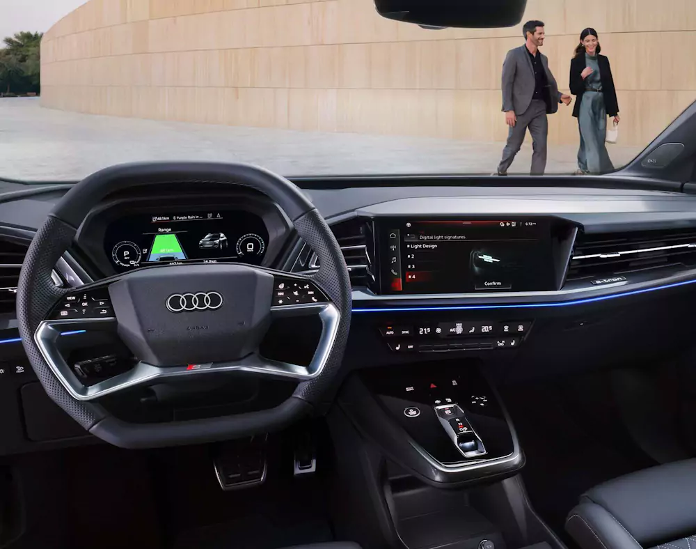 cockpit-audi cockpit digital audi q4 elétrico