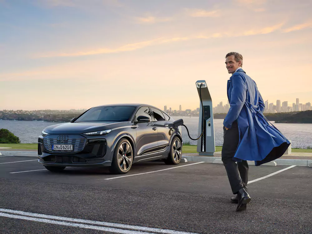 audi-q6-sportback-eletrico Audi Q6 Sportback e-tron a carregar