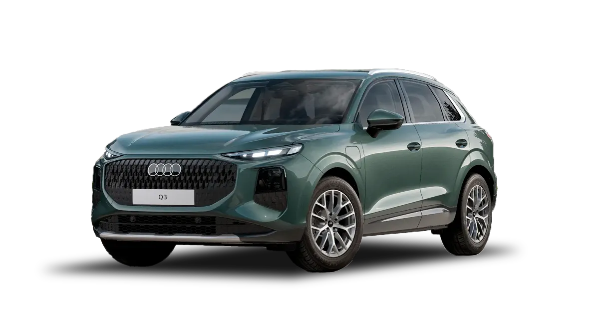 Audi Q3 SUV e-Hybrid verde salva