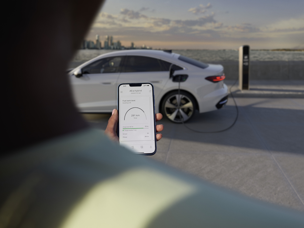 imagem de percentagem de carregamento de audi híbrido