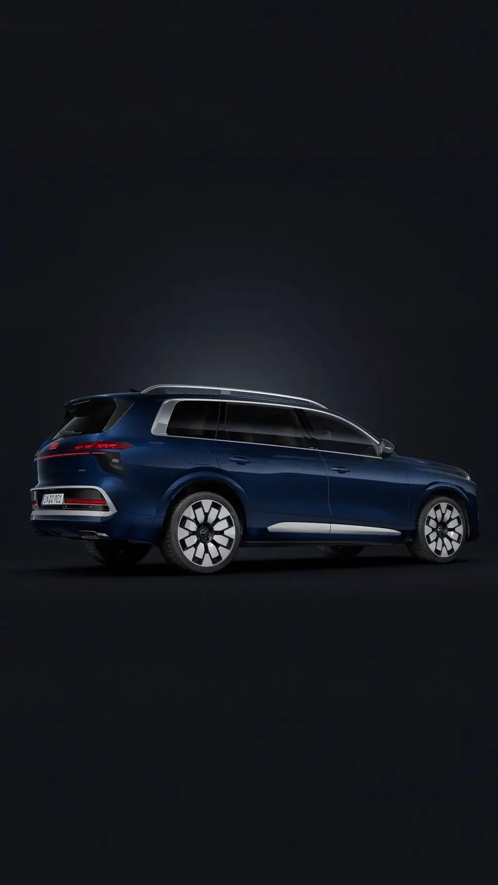 Audi Q9 visto lateralmente