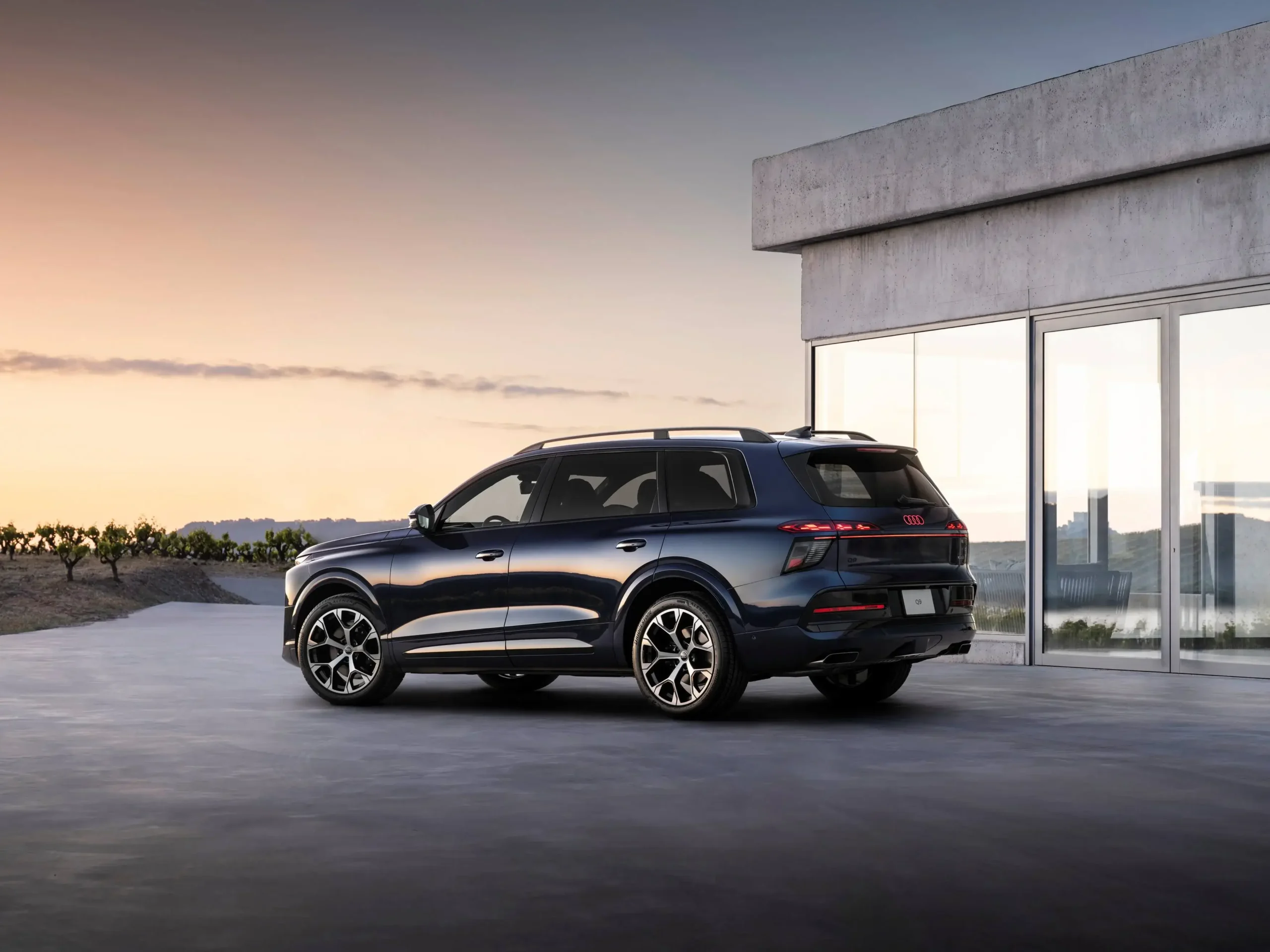 Audi Q9 vista 3/4 traseira