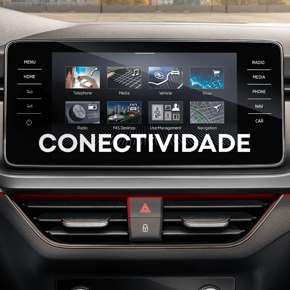 Skoda Scala Conetividade Skoda Scala Conetividade