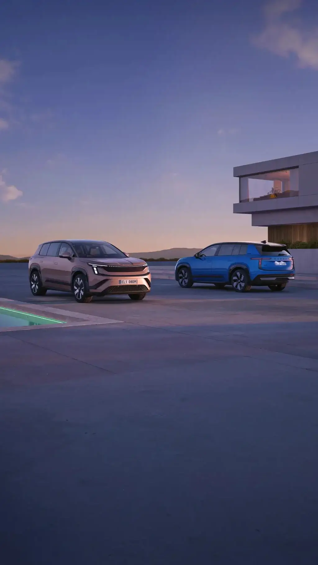 Skoda Peaq e Skoda Peaq Sportline lado a lado