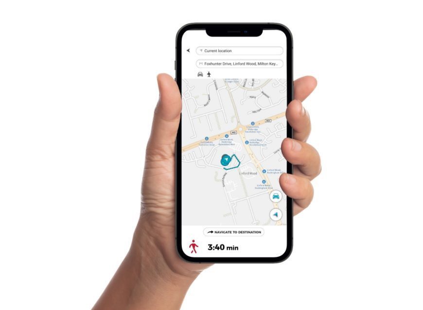 ecrã de navegação do nissan connect services