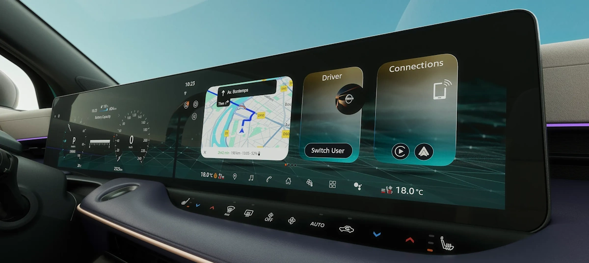 consola central do novo Leaf