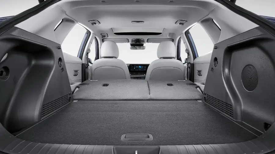 Vista interior do Hyundai Elétrico