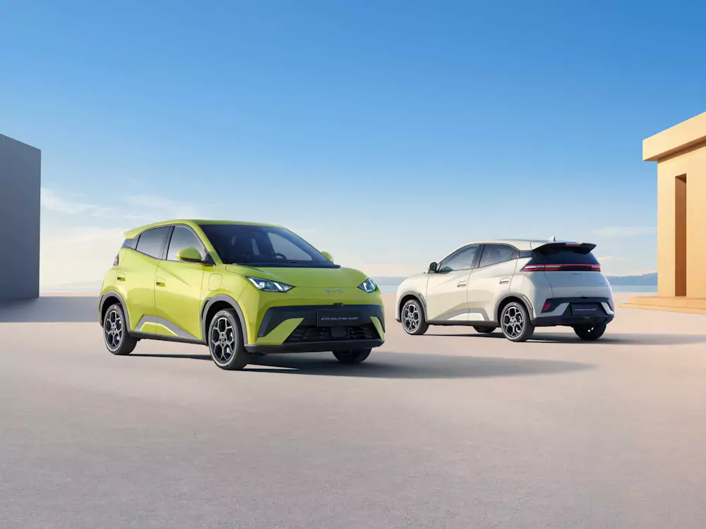 dolphin-surf-2025 BYD Dolphin Surf em amarelo e branco