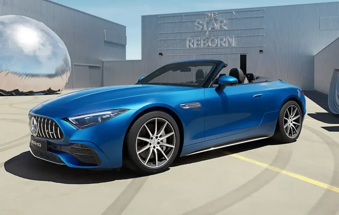 Vista exterior 3/4 frente do Mercedes-Benz AMG SL