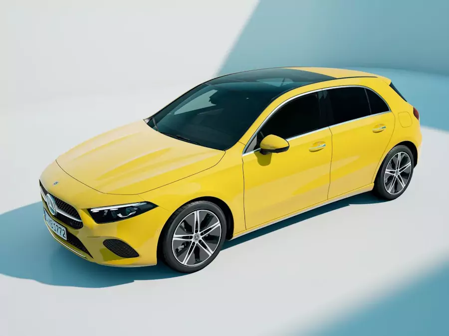 classe-a-exterior Mercedes classe A amarelo