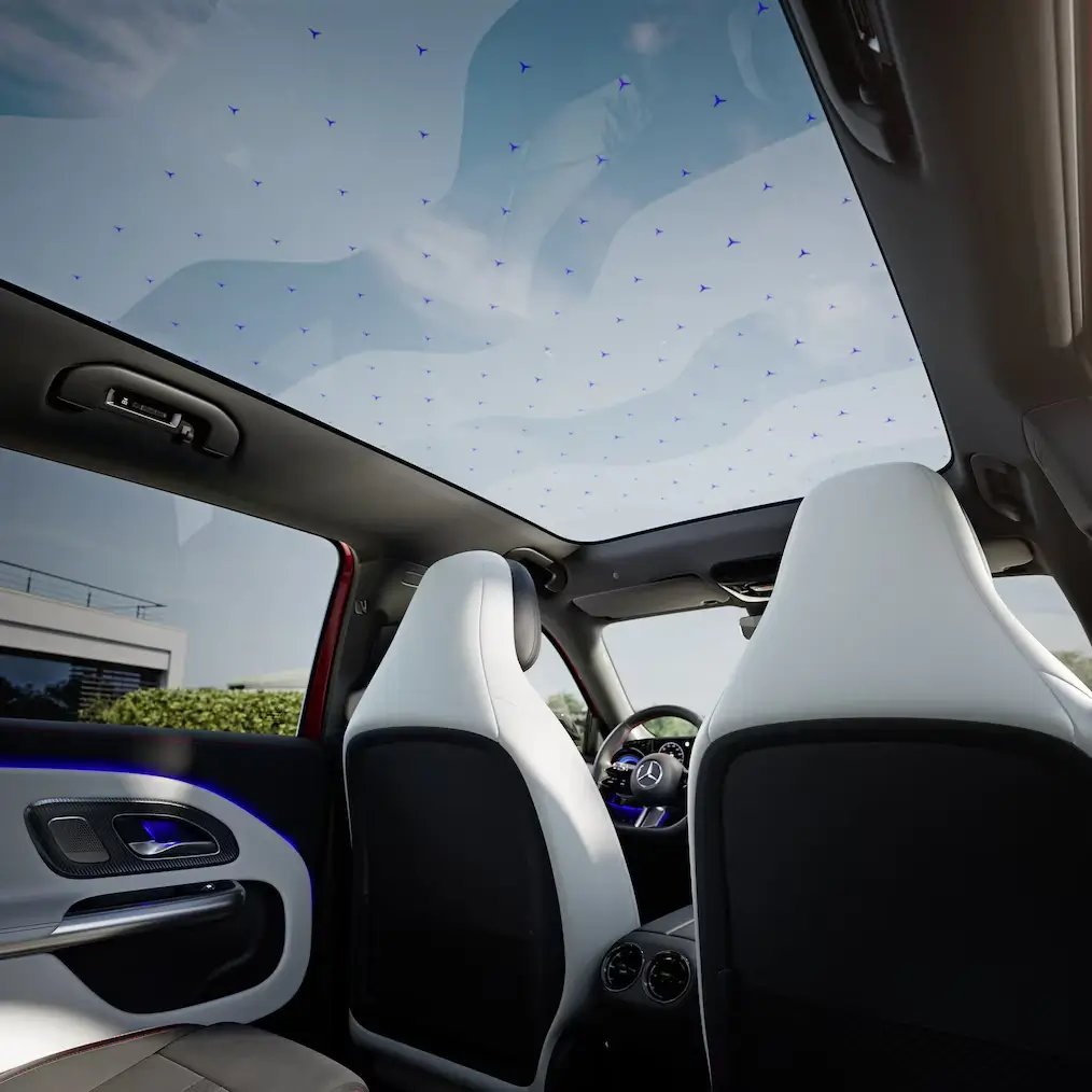 vista interior do Mercedes-Benz GLB