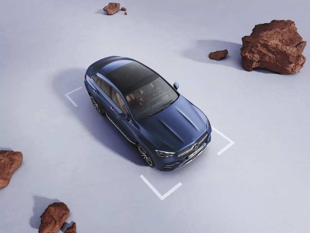 mercedes-benz-gle-coupe vista superior do GLE Coupé