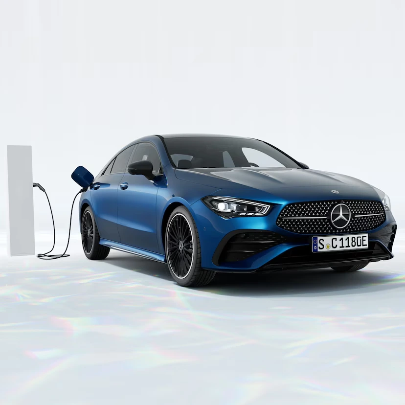 mercedes-benz cla híbrido azul
