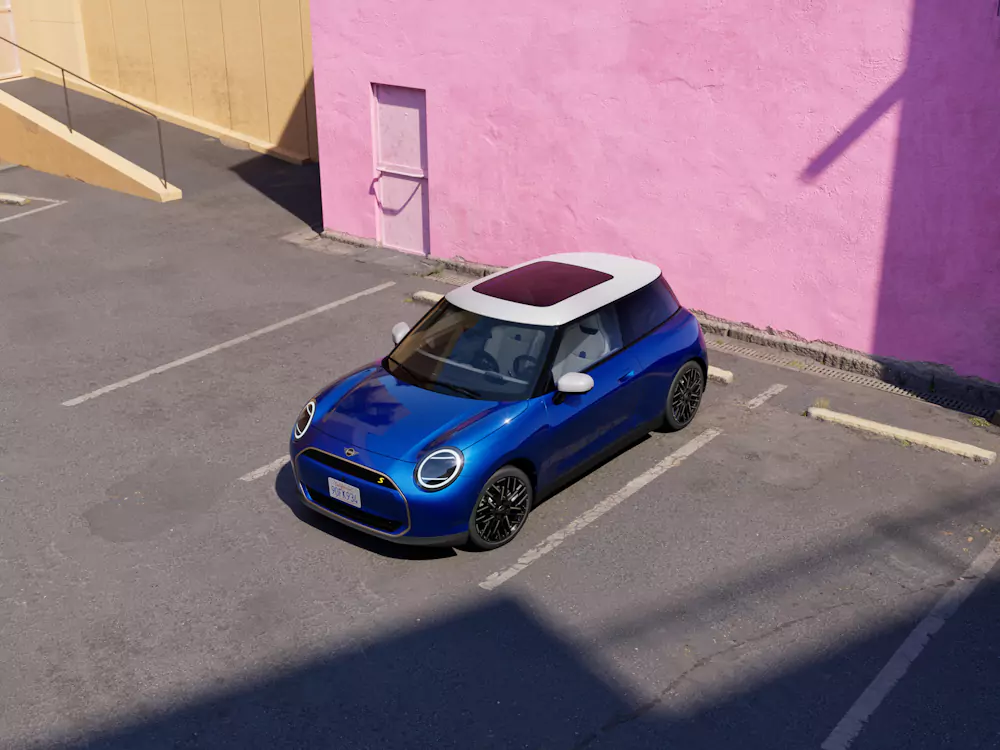 design-mini-electric vista superior do MINI Electric