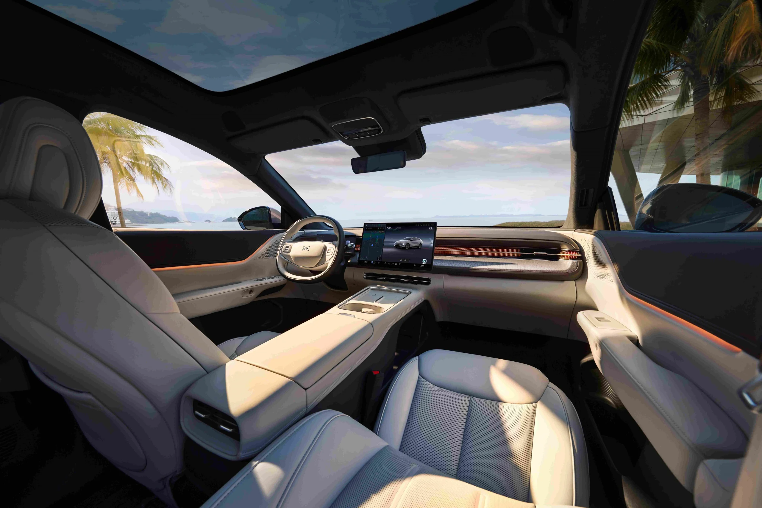 vista interior do XPENG G6