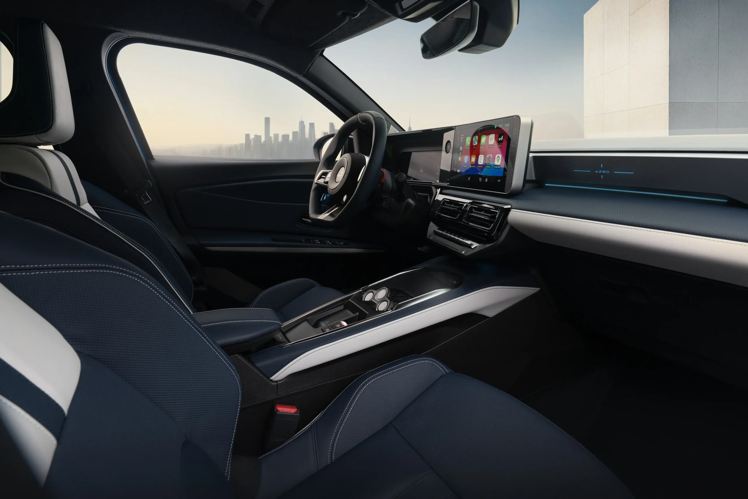 Vista interior do Alpine A290
