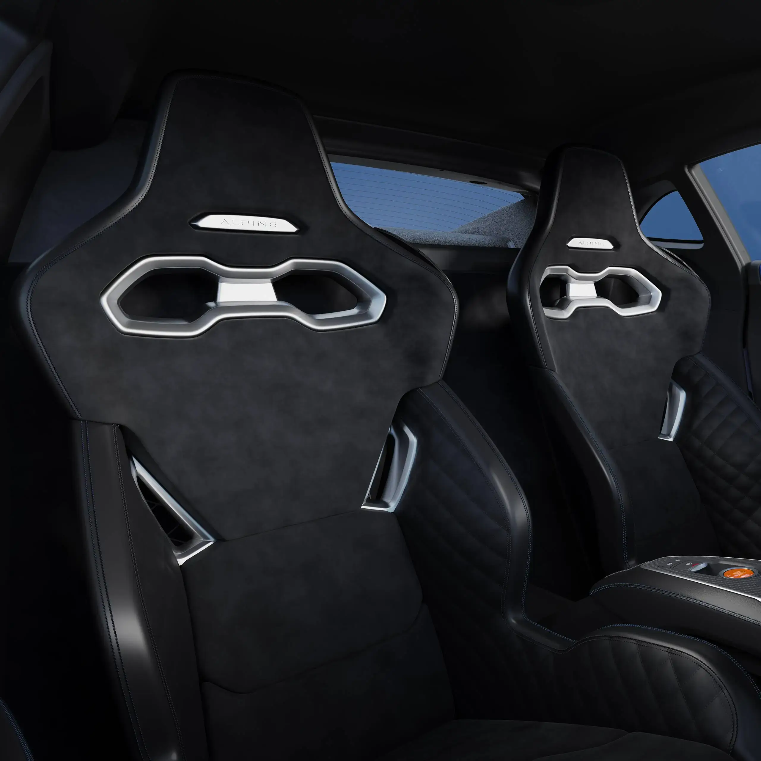 Vista interior do Alpine A110