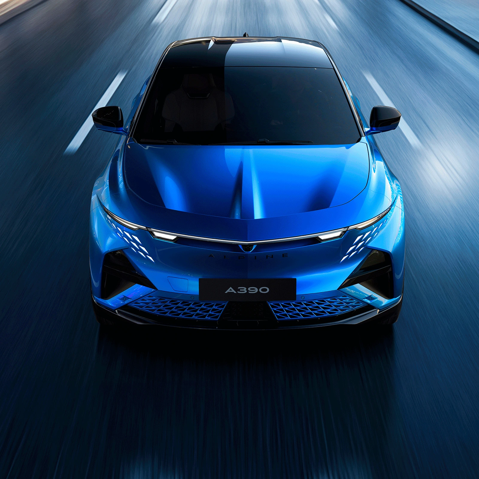 Alpine-A390-GTS Alpine A390 GTS azul de Frente