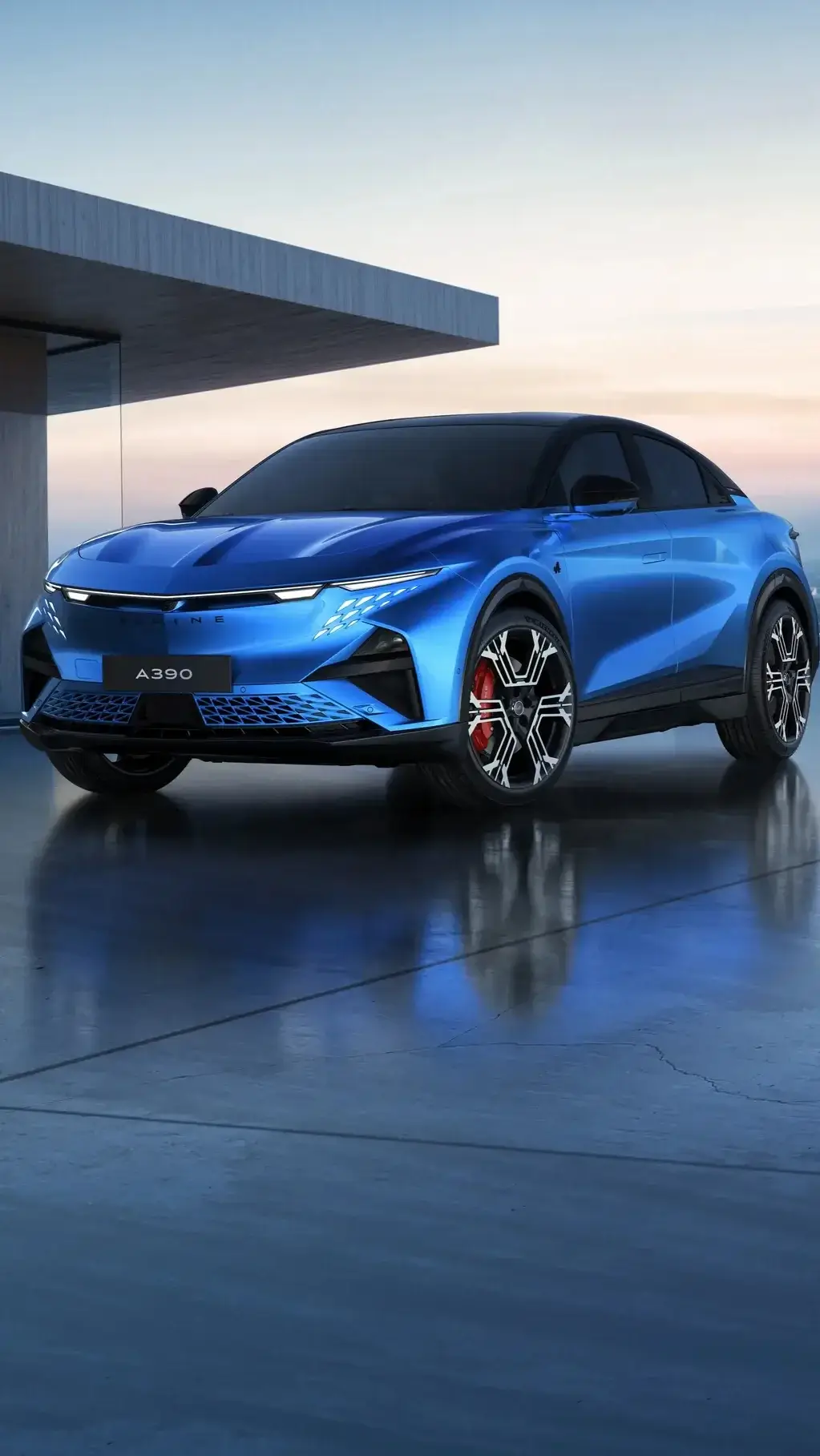 Alpine A390 visto de frente