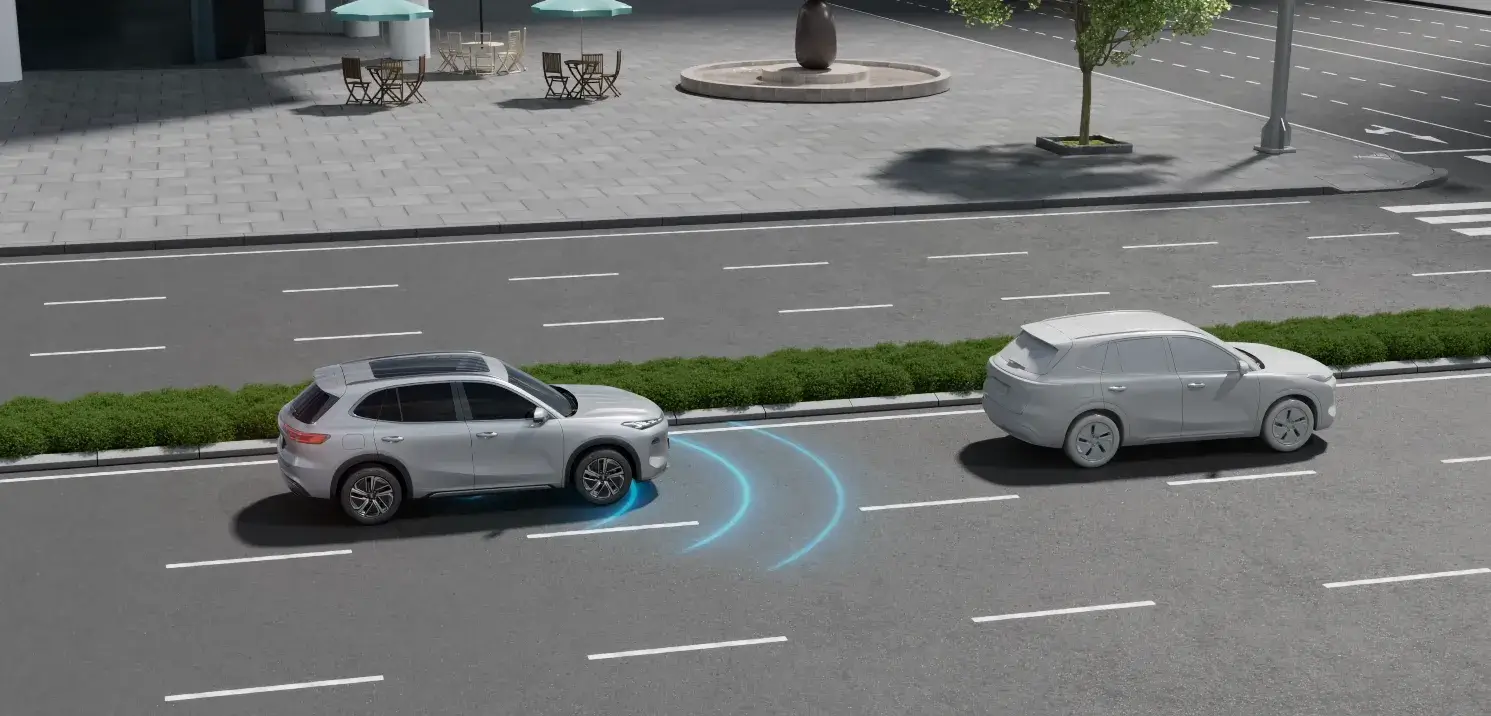 Sistema de prevenção de acidentes Geely