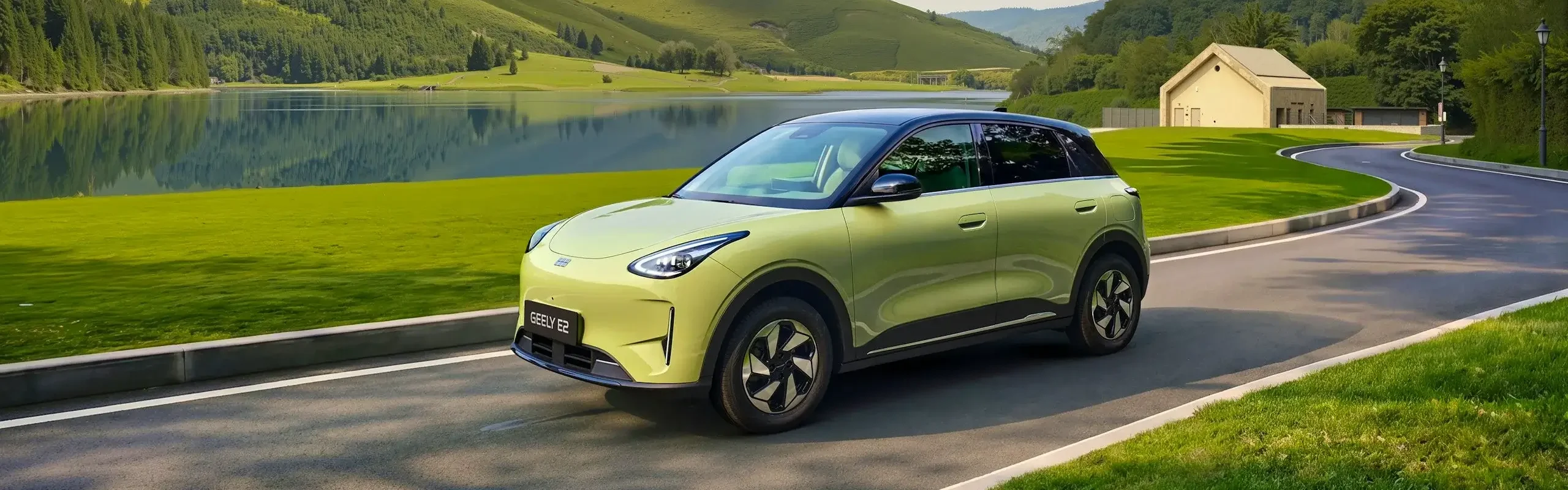 Geely E2 em estrada com certificado EURO NCAP