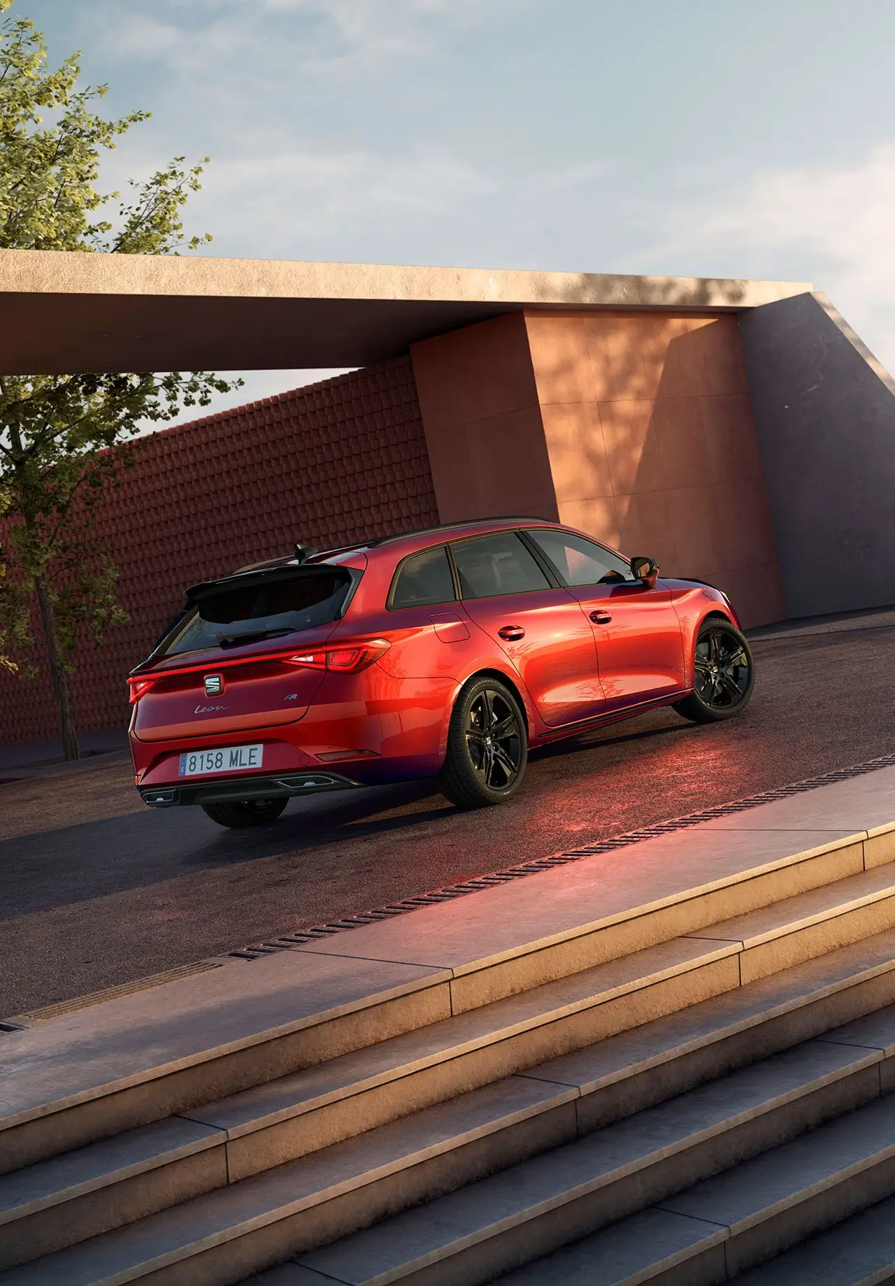 SEAT Leon Sportstourer Black Edition Vermelho