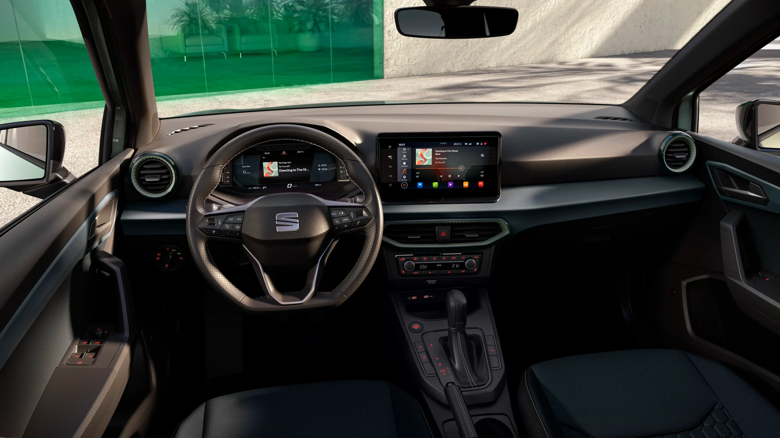 Vista interior do SEAT Arona