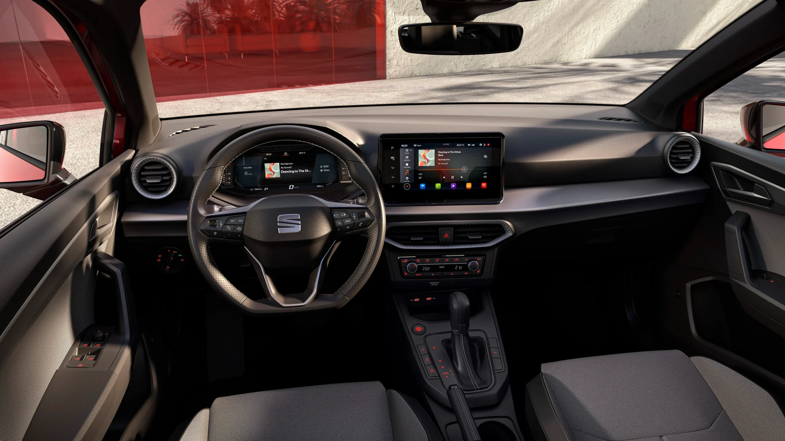 Vista interior do SEAT Ibiza